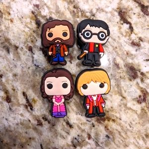3/$15 NWOT New crocs charms jibbitz Harry Potter Ron Hermione set of 4